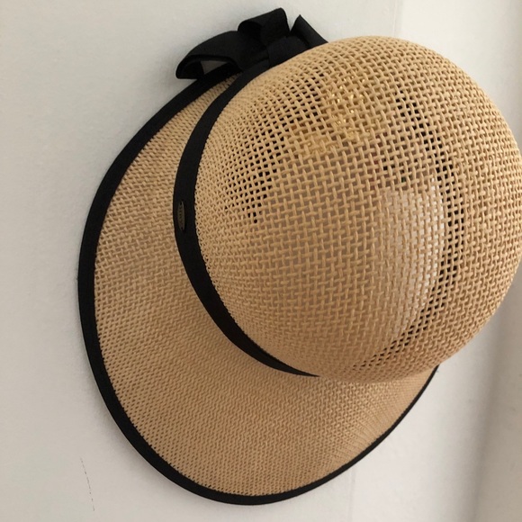 HBY New Derby Hat Tan and Black Ladies - Picture 3 of 4